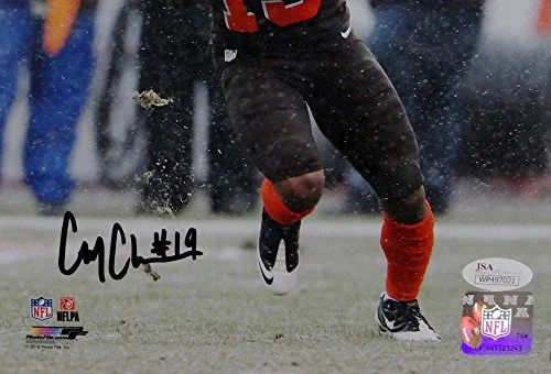 Corey Coleman Signed Cleveland Browns 8x10 Running In Snow PF Photo- JSA W Auth - Image 2