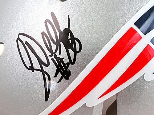 Corey Dillon Autographed Patriots F/S Speed Authentic Helmet -Beckett Hologram Black - Image 5