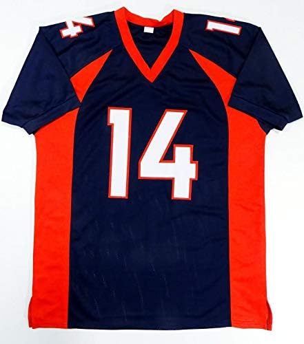 Courtland Sutton Autographed Blue Pro Style Jersey- JSA W Auth *4 - Image 2