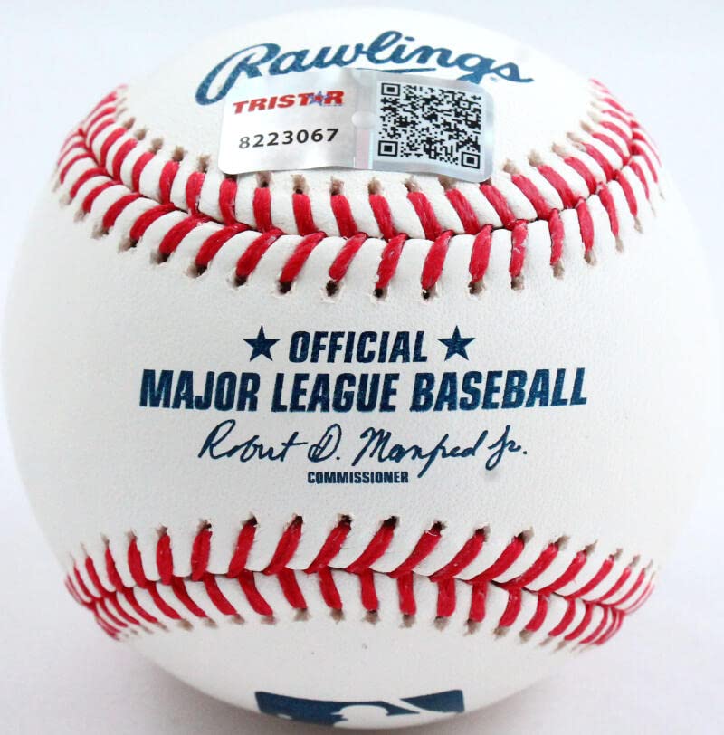 Craig Biggio/Jeff Bagwell Autographed Rawlings OML Baseball-TriStar Auth Blue - Image 2