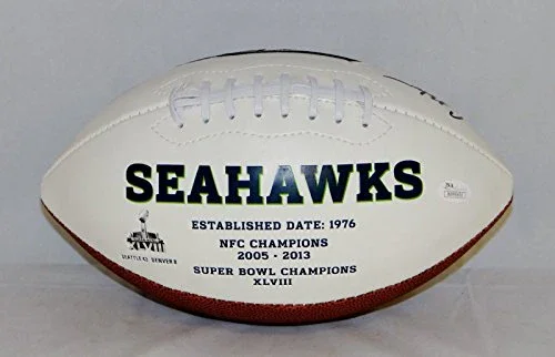 Curt Warner Autographed Seattle Seahawks Logo Football with ROH and JSA W Auth - Image 4