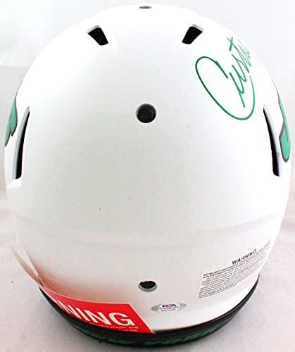 Curtis Martin Signed NY Jets F/S Lunar Authentic Helmet- PSA/DNA Green - Image 3