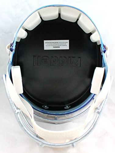 Dak Prescott Autographed Dallas Cowboys F/S Flash Speed Helmet-Beckett W Hologram White - Image 2