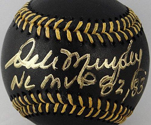 Dale Murphy Autographed Rawlings OML Black Baseball w/NL MVP-Beckett - Image 2