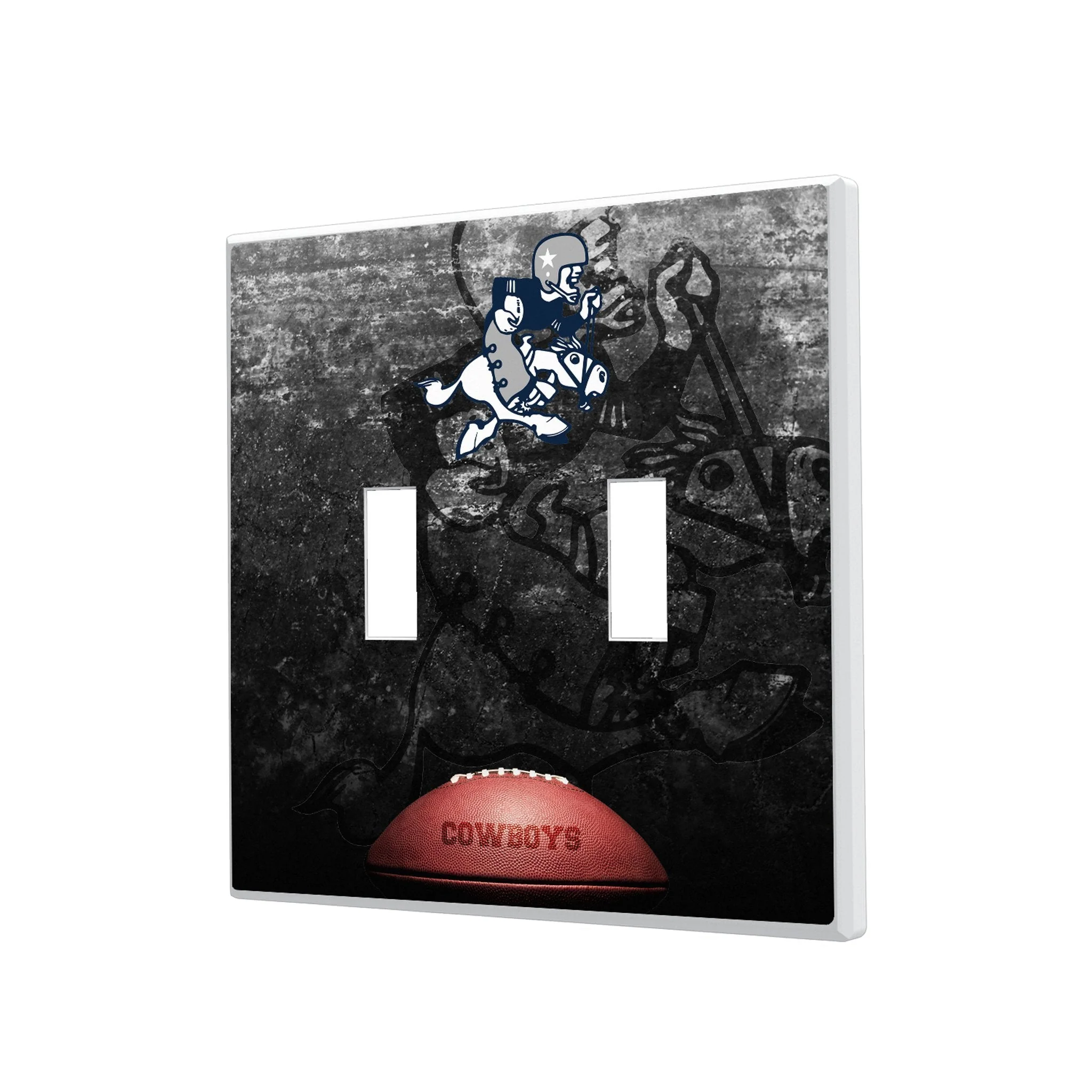 Dallas Cowboys 1966-1969 Historic Collection Legendary Hidden-Screw Light Switch Plate - Image 3