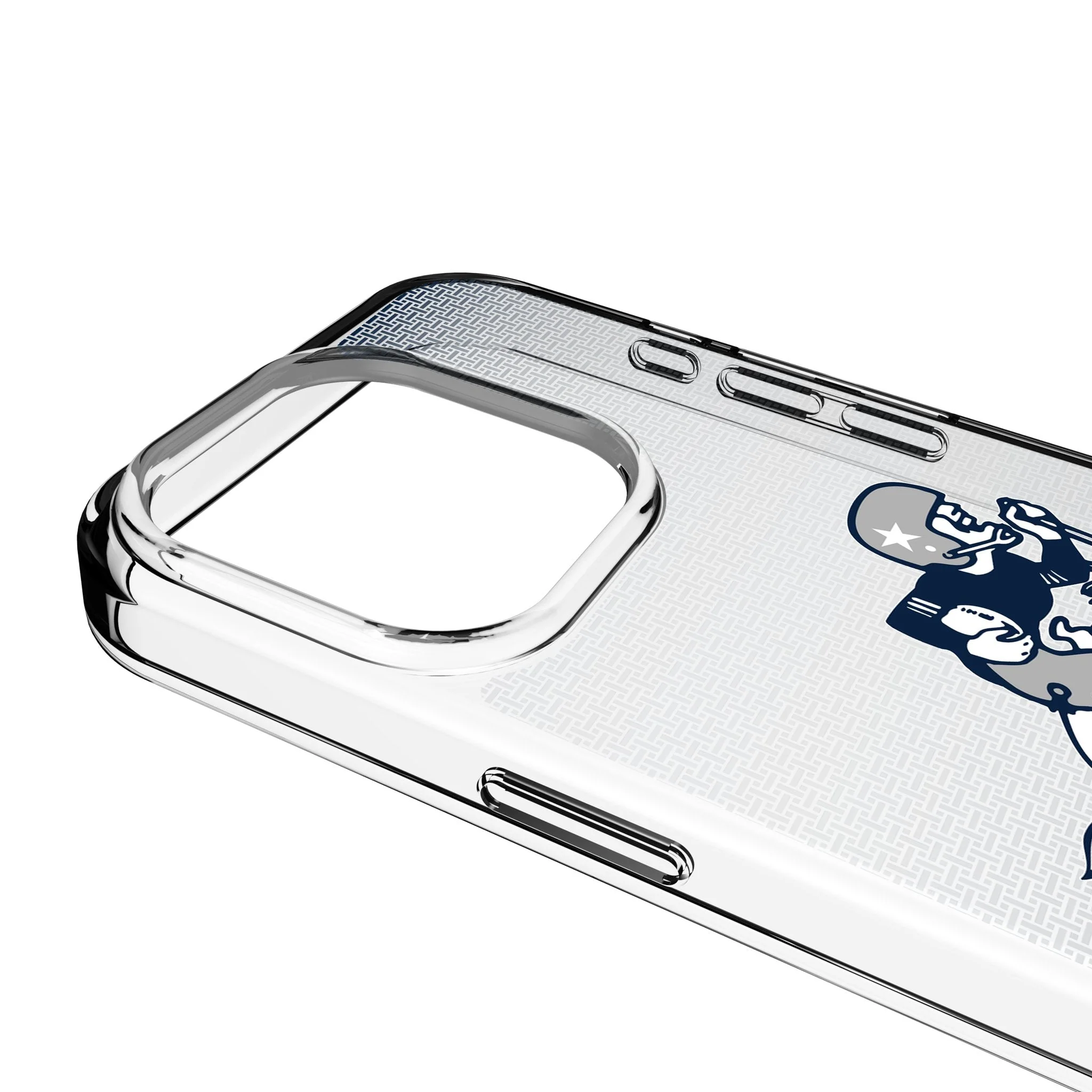 Dallas Cowboys 1966-1969 Historic Collection Linen Clear Phone Case for Apple iPhone - Image 3