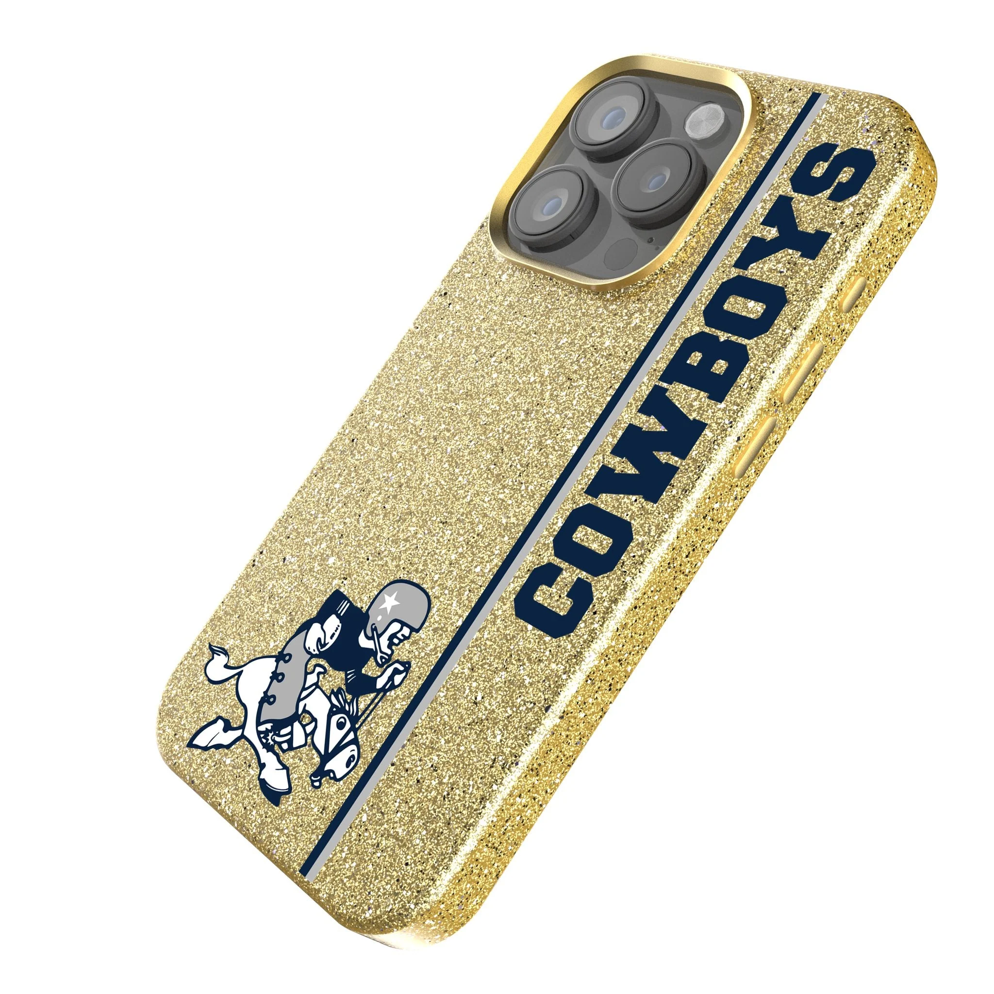 Dallas Cowboys 1966-1969 Historic Collection Sidebar Bling Phone Case - Image 2
