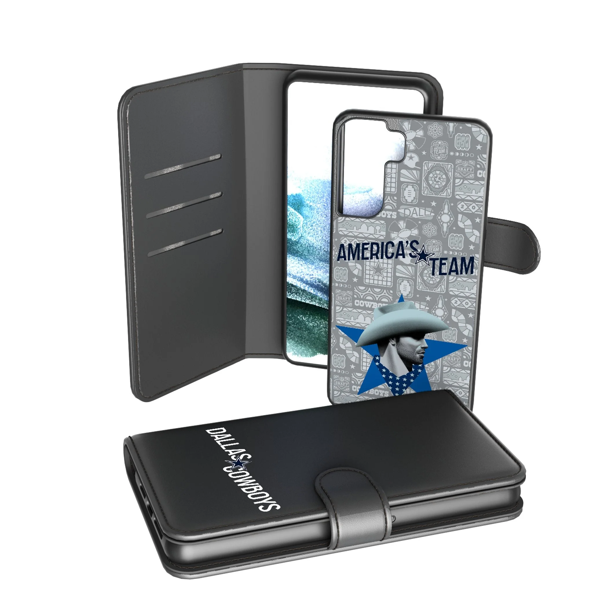 Dallas Cowboys 2024 Illustrated Limited Edition Wallet Phone Case - Image 2
