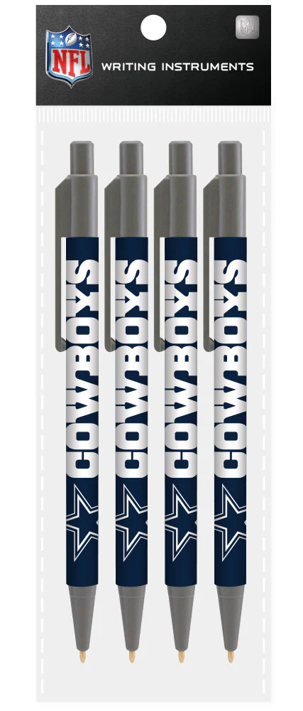Dallas Cowboys 4 Pack Cool Color Pens - Image 2