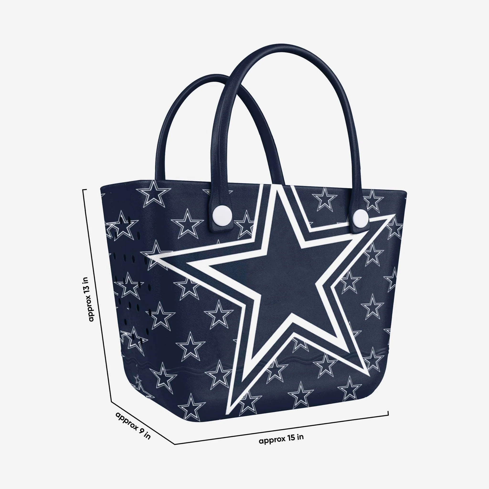 Dallas Cowboys Big Logo Mini Print Tailgate Tote Bag