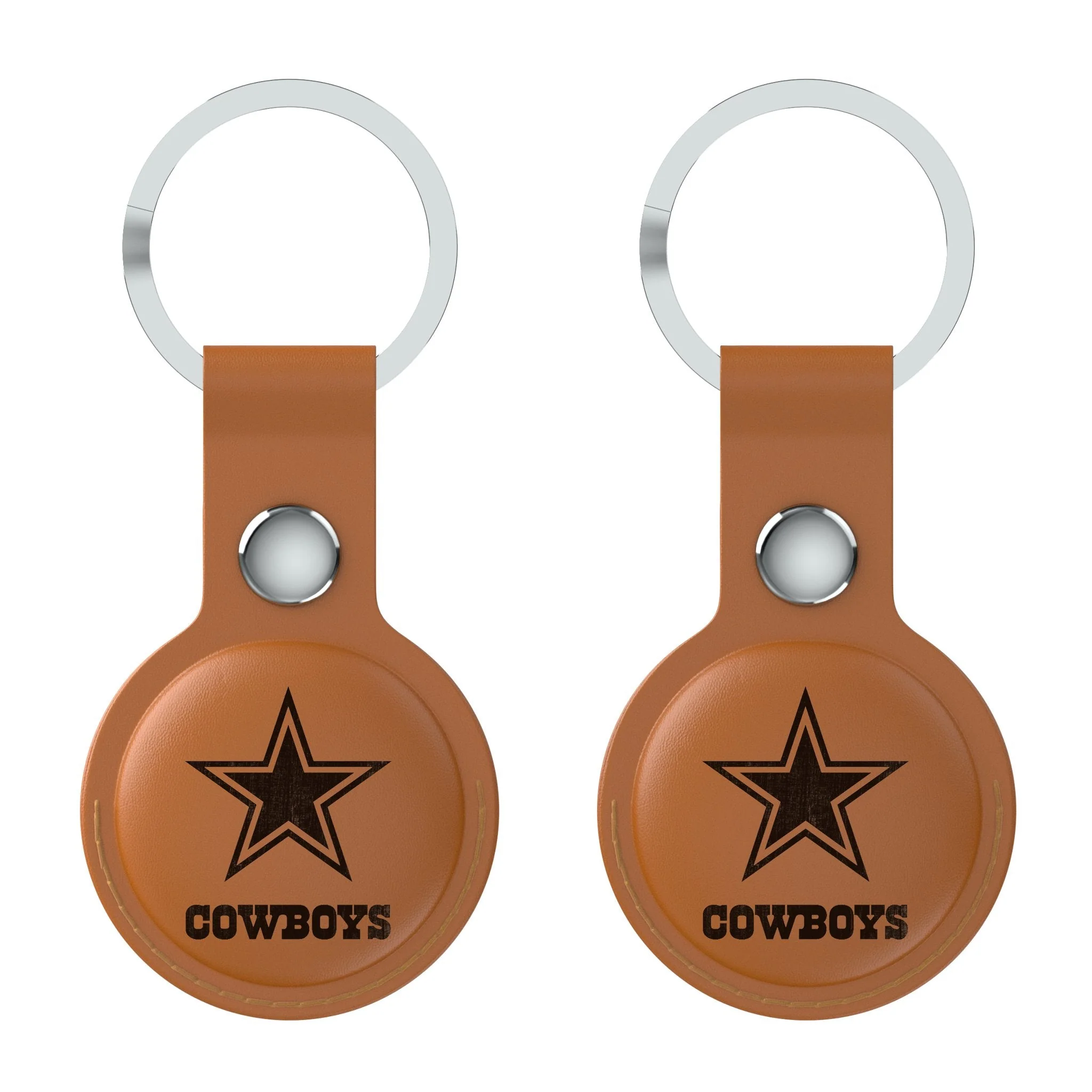 Dallas Cowboys Burn Brown Airtag Holder 2-Pack - Image 2
