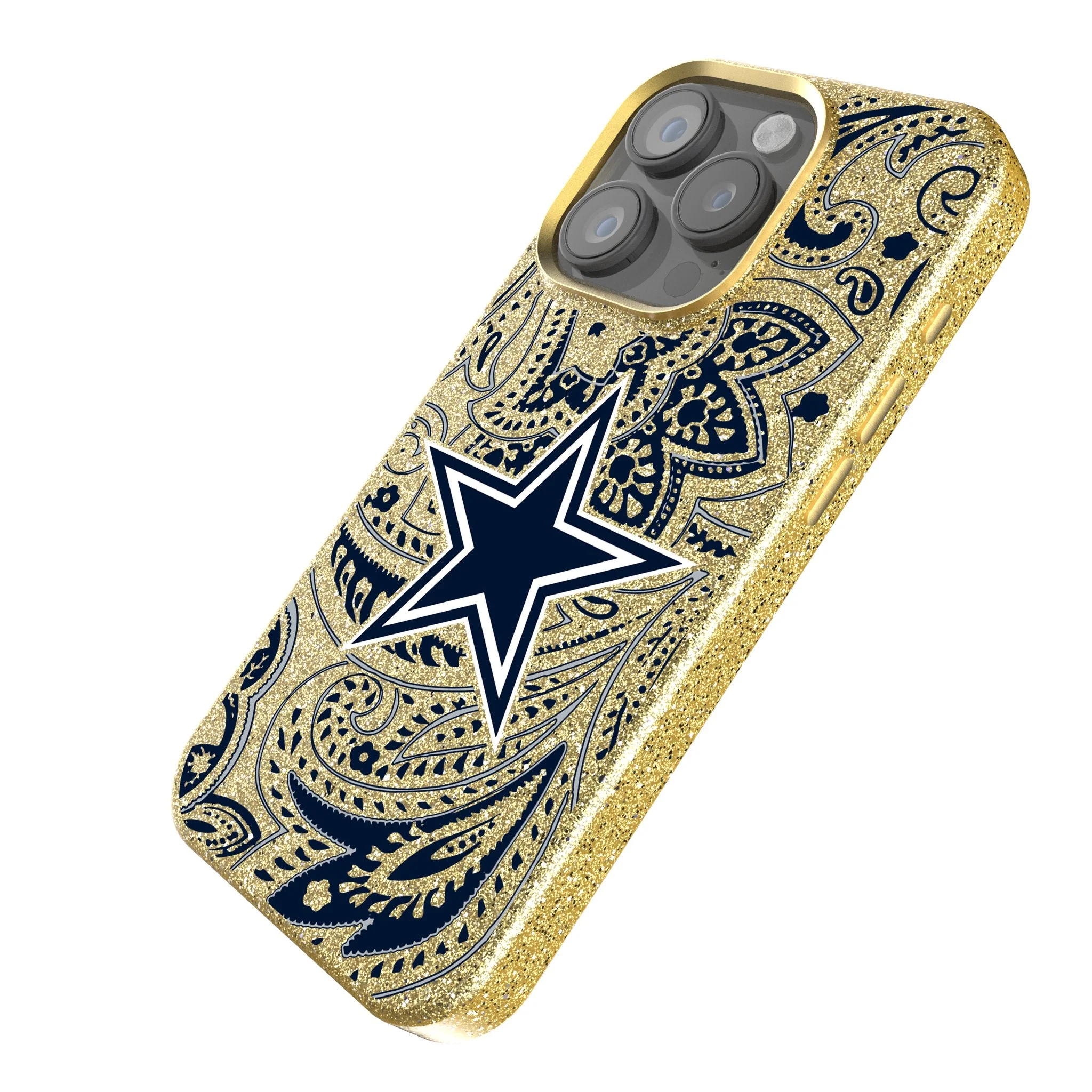 Dallas Cowboys Paisley Bling Phone Case - Image 2