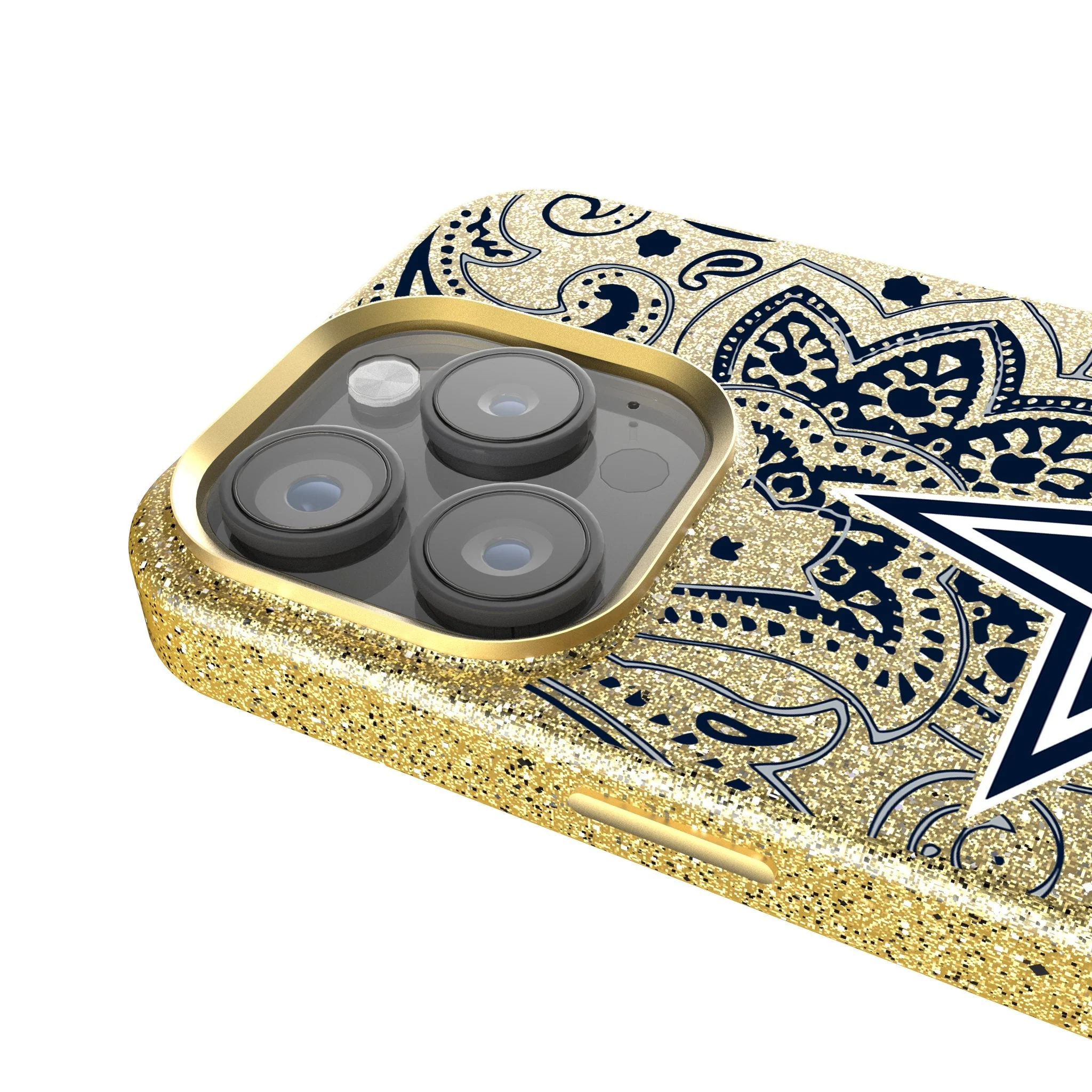 Dallas Cowboys Paisley Bling Phone Case - Image 4