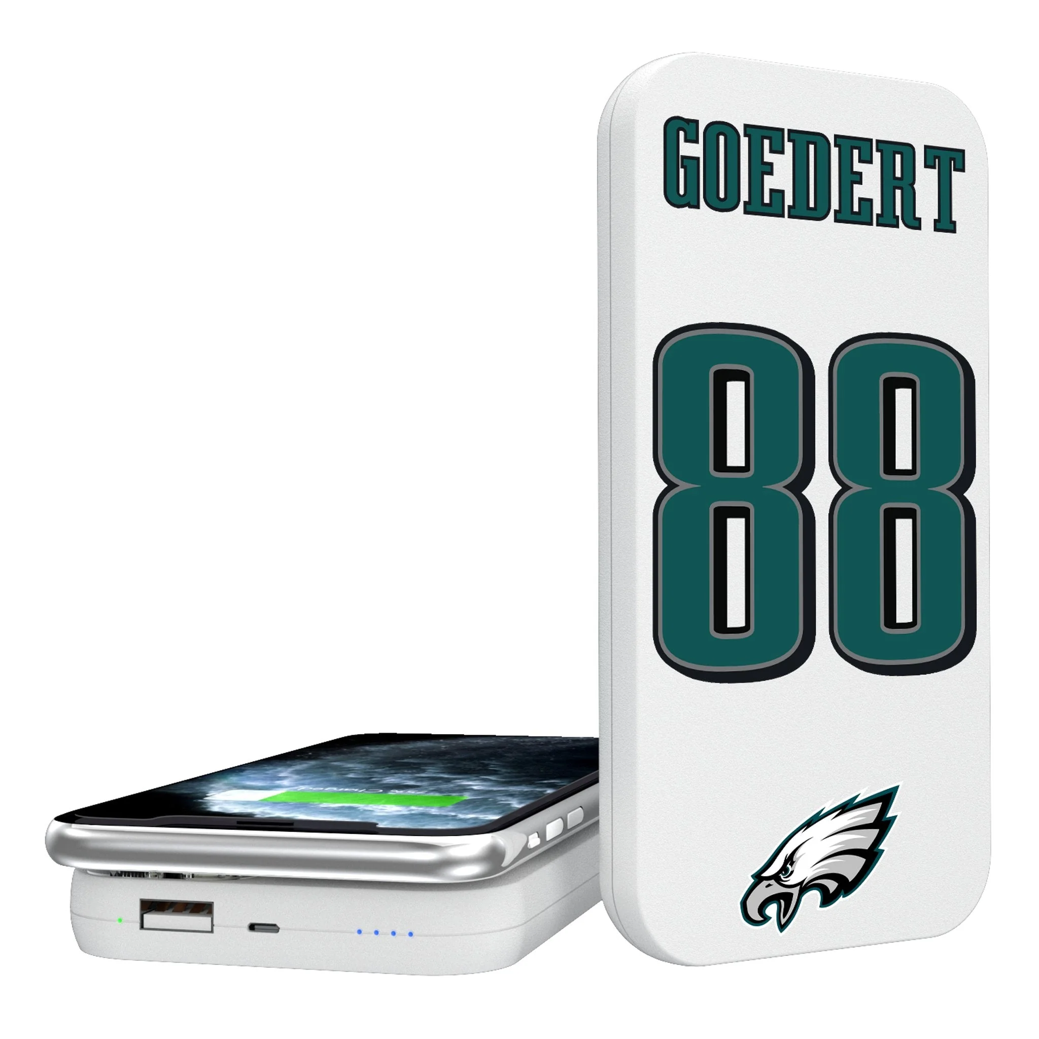 Dallas Goedert Philadelphia Eagles 88 Ready 5000mAh Portable Wireless Charger