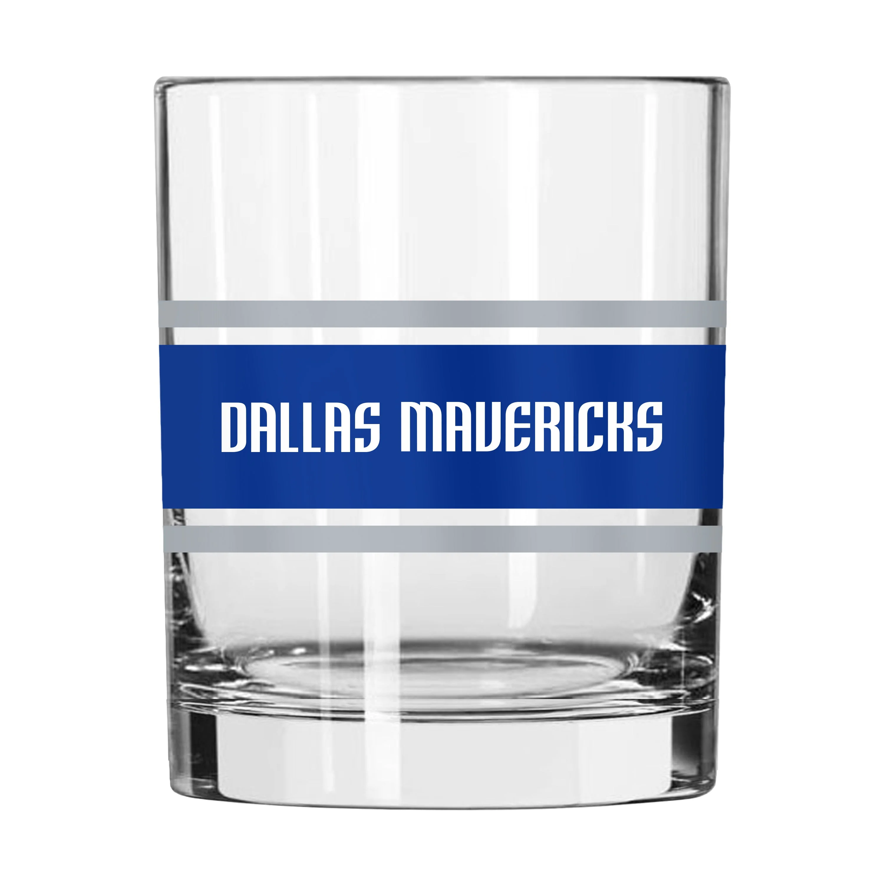 Dallas Mavericks 14oz Stripe Rocks Glass - Image 2