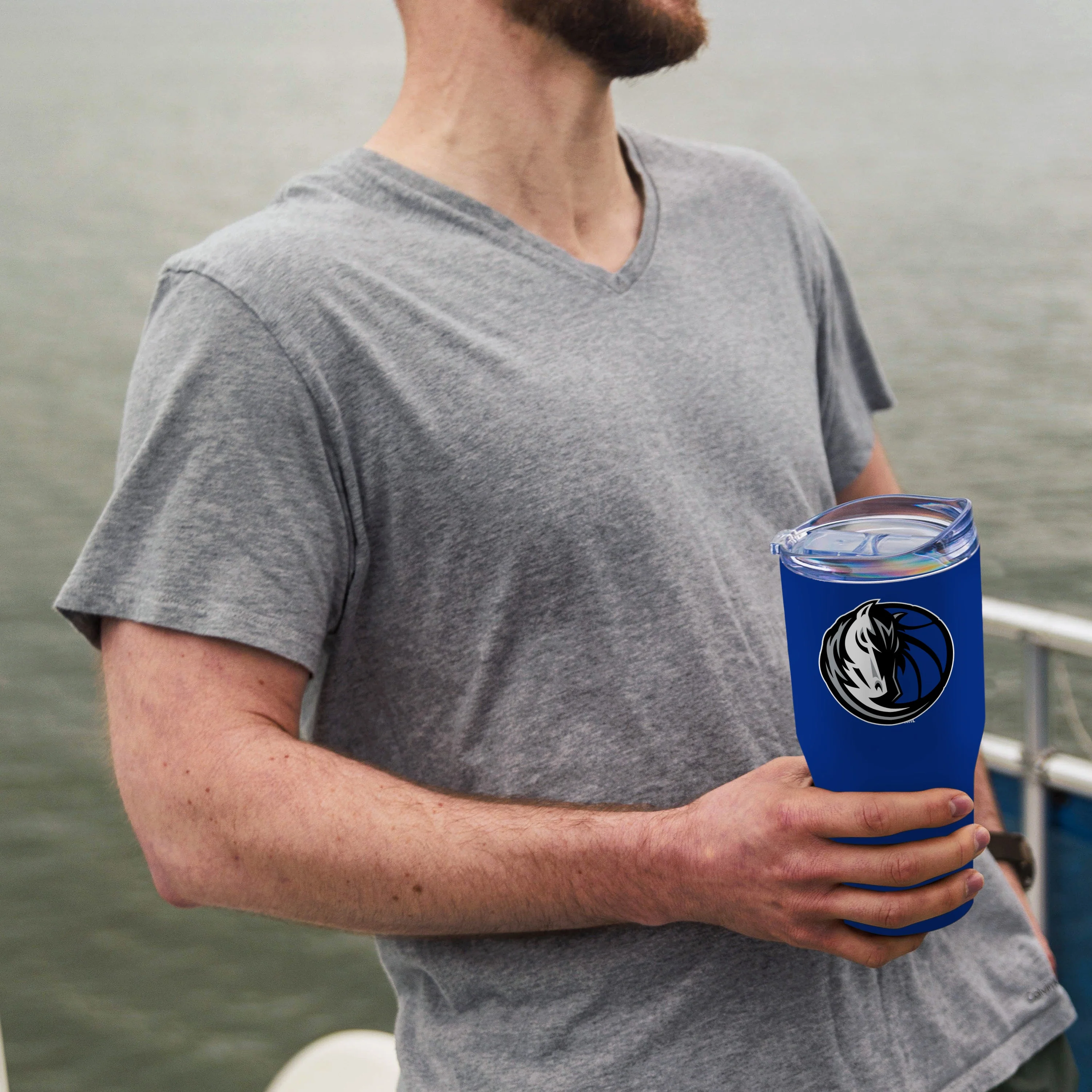 Dallas Mavericks 30oz Flipside Powder Coat Tumbler - Image 4