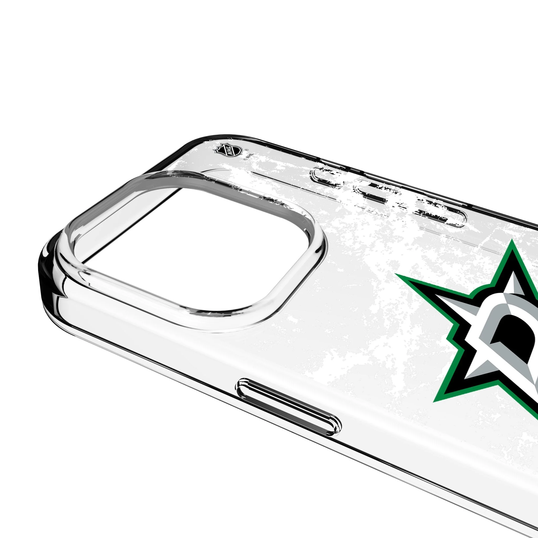 Dallas Stars Ice Stripe Clear Phone Case for Apple iPhone - Image 3