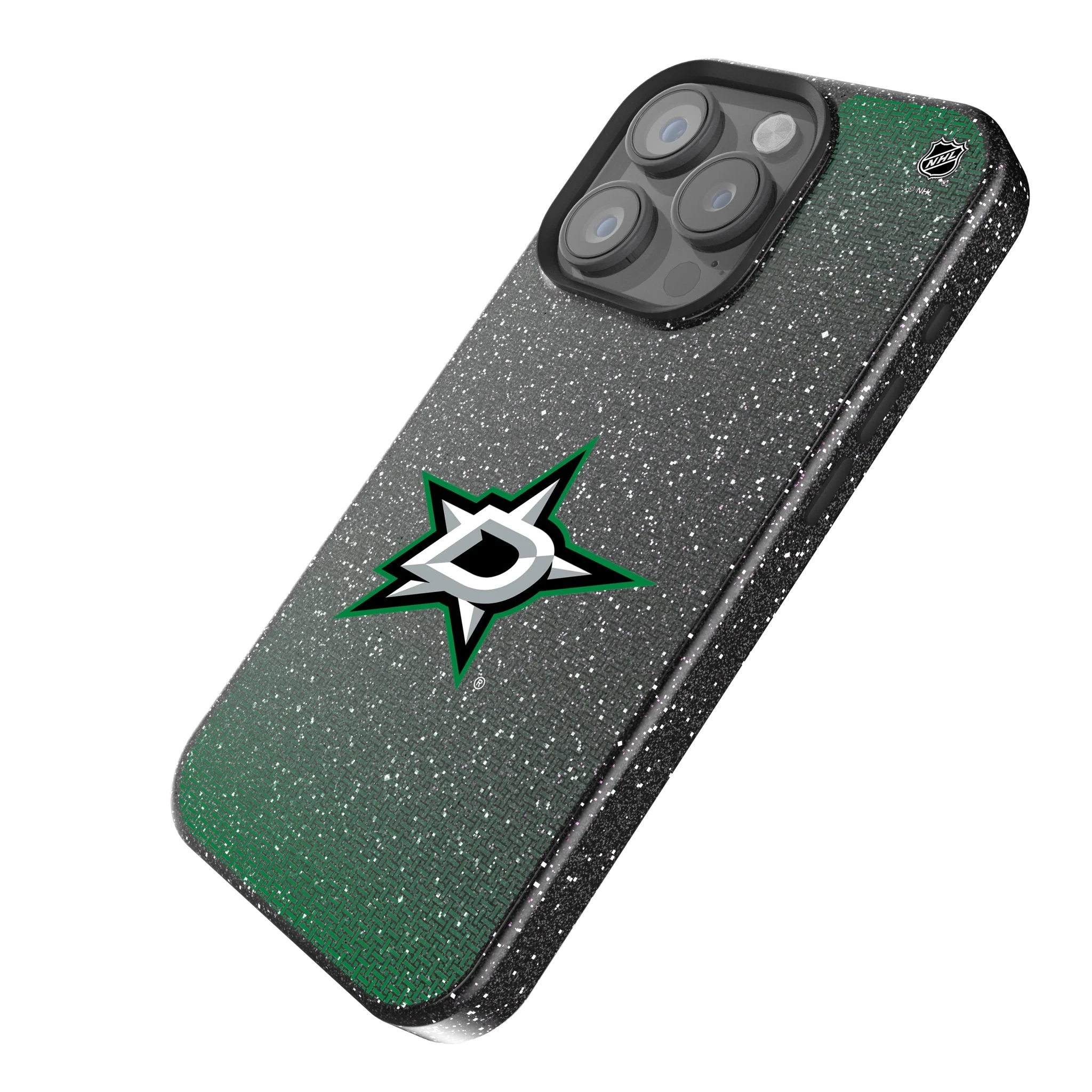 Dallas Stars Linen Bling Phone Case for Apple iPhone - Image 2