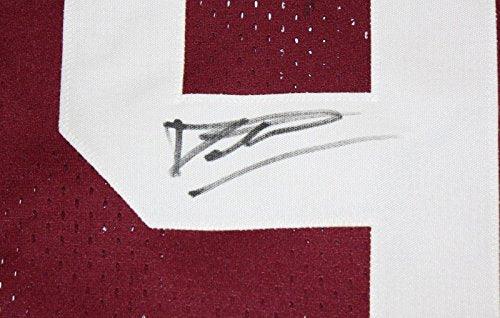 Damontre Moore Autographed Maroon Jersey- TriStar Authenticated - Image 2