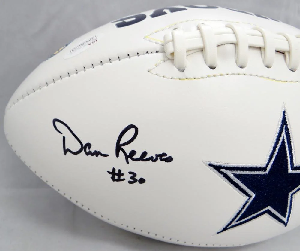 Dan Reeves Autographed Dallas Cowboys Logo Football W/SB Champs- JSA W Auth - Image 3