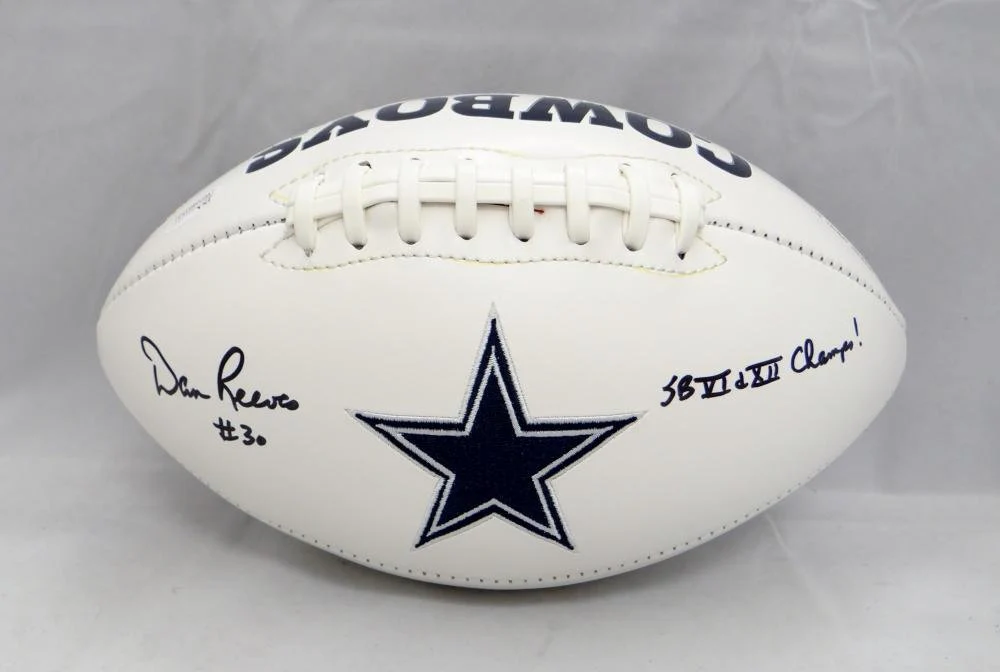 Dan Reeves Autographed Dallas Cowboys Logo Football W/SB Champs- JSA W Auth - Image 4