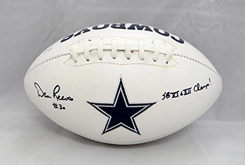 Dan Reeves Autographed Dallas Cowboys Logo Football W/SB Champs- JSA W Auth - Image 5