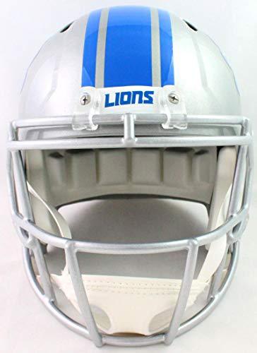 D'Andre Swift Autographed Lions Full Size Speed Helmet - Fanatics Auth Black - Image 4