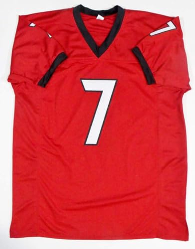 D'Andre Swift Autographed Red College Style Jersey- Beckett W Auth *7 - Image 2