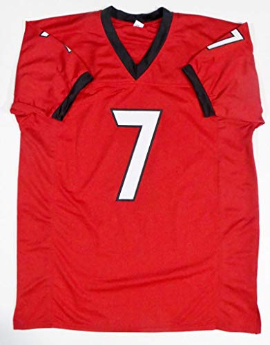 D'Andre Swift Autographed Red College Style Jersey- Beckett W Auth *7 - Image 5