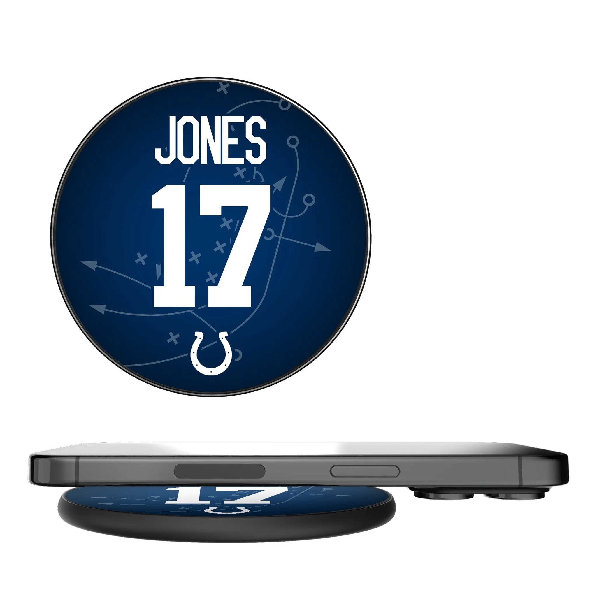 Daniel Jones Indianapolis Colts 17 Game Tactic 15-Watt Wireless Charger