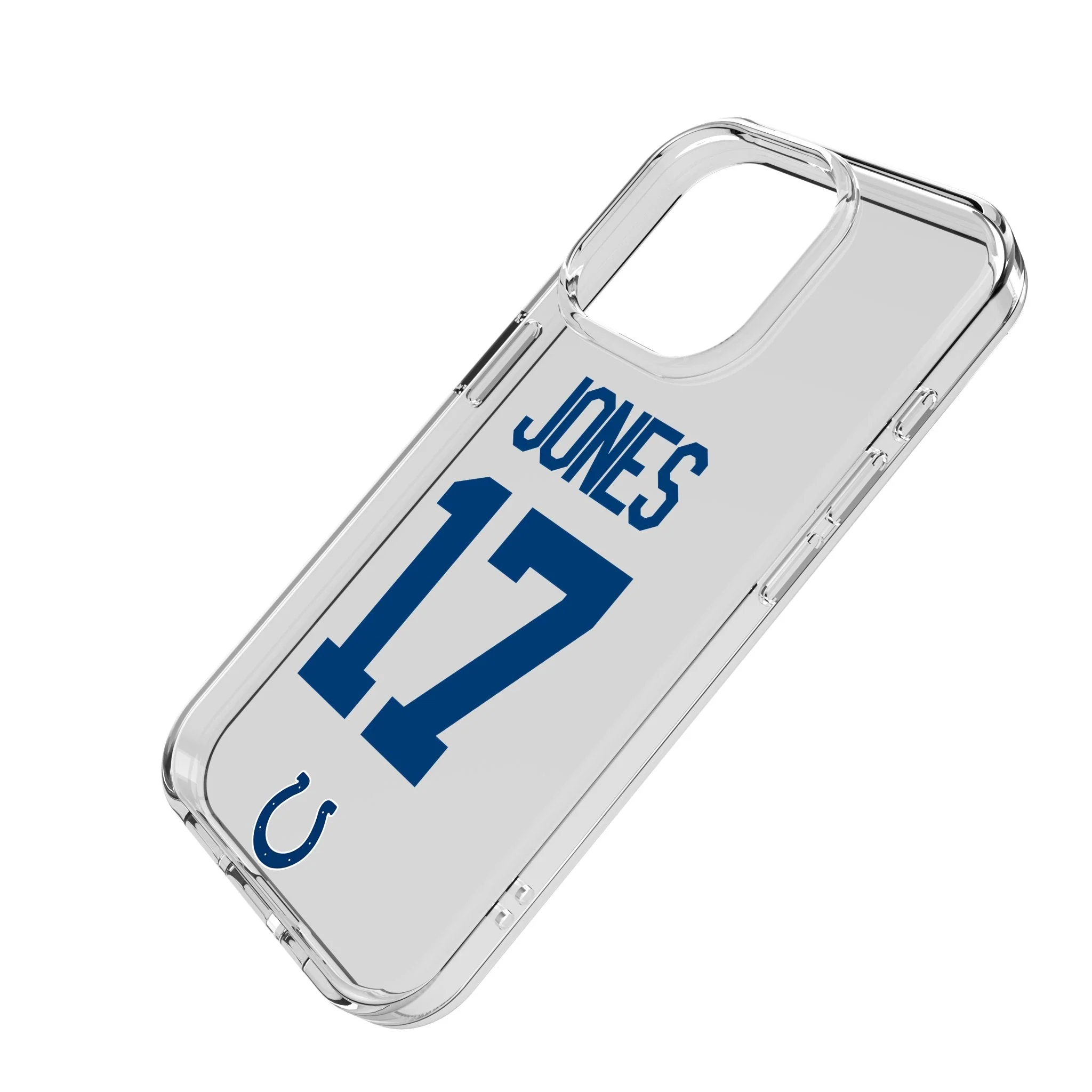 Daniel Jones Indianapolis Colts 17 Game Tactic Clear Phone Case for Apple iPhone - Image 2
