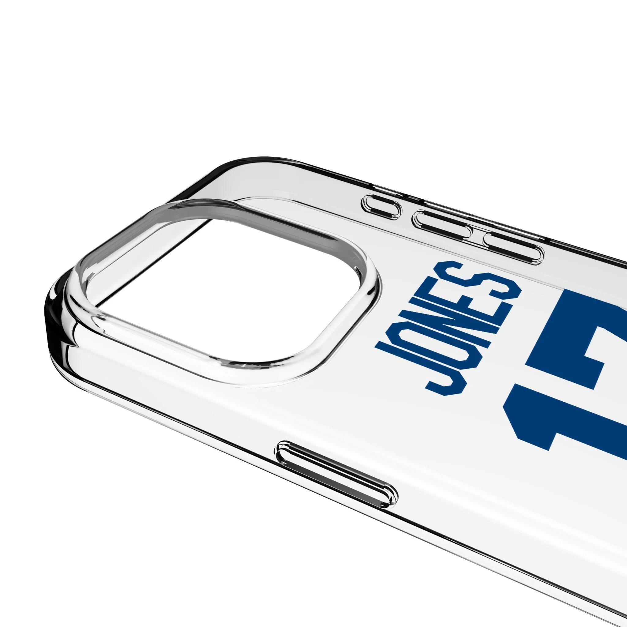Daniel Jones Indianapolis Colts 17 Game Tactic Clear Phone Case for Apple iPhone - Image 3
