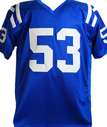 Darius Leonard Autographed Blue Pro Style Jersey -Beckett W Black - Image 2