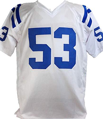 Darius Leonard Autographed White Pro Style Jersey -Beckett W Silver - Image 2