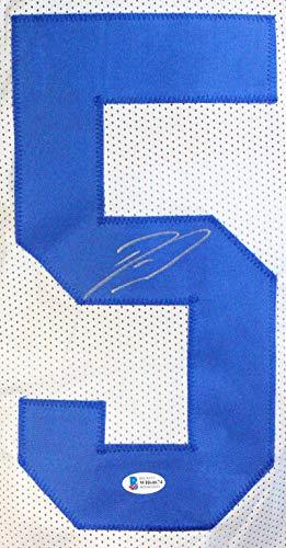 Darius Leonard Autographed White Pro Style Jersey -Beckett W Silver - Image 3