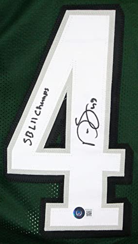 Darren Sproles Autographed Green Pro Style Jersey w/SB Champs-Beckett W Hologram Black - Image 3