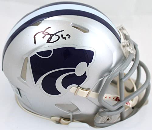 Darren Sproles Autographed Kansas State Speed Mini Helmet- Beckett W Hologram Black