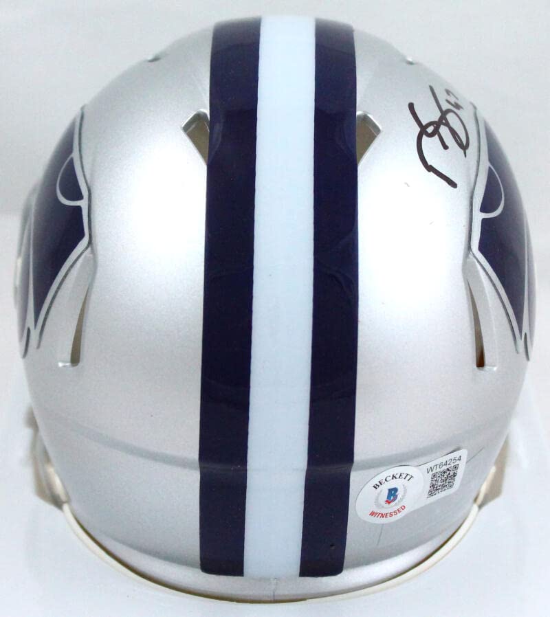Darren Sproles Autographed Kansas State Speed Mini Helmet- Beckett W Hologram Black - Image 2