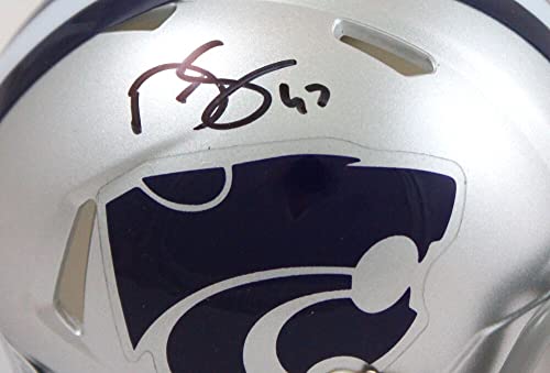 Darren Sproles Autographed Kansas State Speed Mini Helmet- Beckett W Hologram Black - Image 3