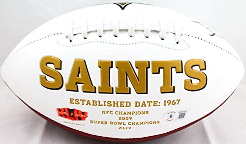 Darren Sproles Autographed New Orleans Logo Football-Beckett W Hologram Black - Image 2