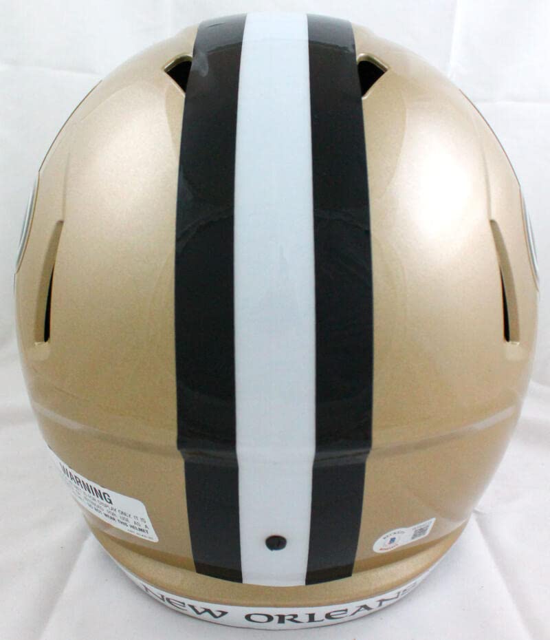 Darren Sproles Autographed New Orleans Saints F/S Speed Helmet-Beckett W Hologram Black - Image 5