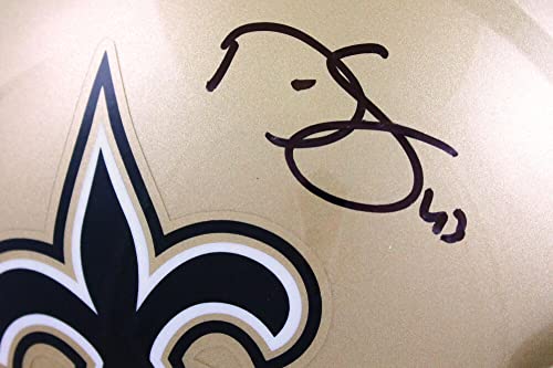 Darren Sproles Autographed New Orleans Saints F/S Speed Helmet-Beckett W Hologram Black - Image 7