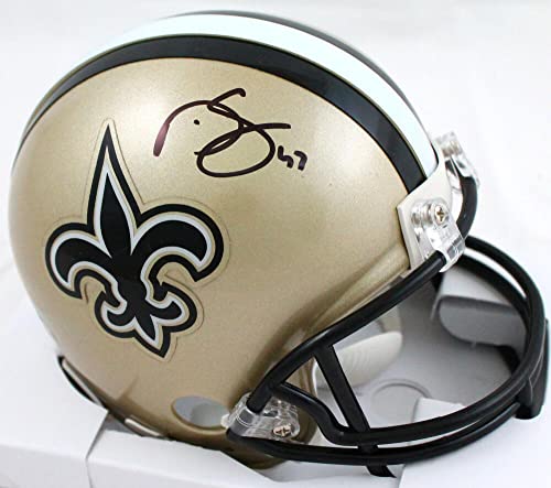 Darren Sproles Autographed New Orleans Saints Mini Helmet- Beckett W Hologram Black
