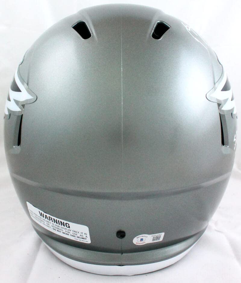 Darren Sproles Autographed Philadelphia Eagles F/S Flash Speed Helmet w/SB Champs-Beckett W Hologram White - Image 5