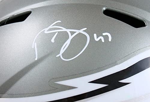 Darren Sproles Autographed Philadelphia Eagles F/S Flash Speed Helmet w/SB Champs-Beckett W Hologram White - Image 8