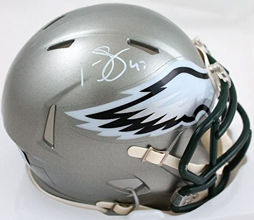 Darren Sproles Autographed Philadelphia Eagles Flash Speed Mini Helmet- Beckett W Hologram White