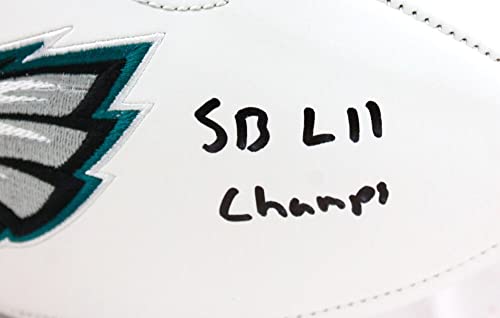 Darren Sproles Autographed Philadelphia Eagles Logo Football w/SB Champs-Beckett W Hologram Black - Image 3