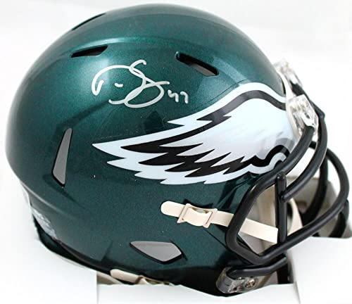 Darren Sproles Autographed Philadelphia Eagles Speed Mini Helmet- Beckett W Hologram Silver