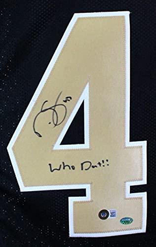 Darren Sproles Signed Autographed Black Pro Style Jersey w/Who Dat-Beckett Hologram - Image 3