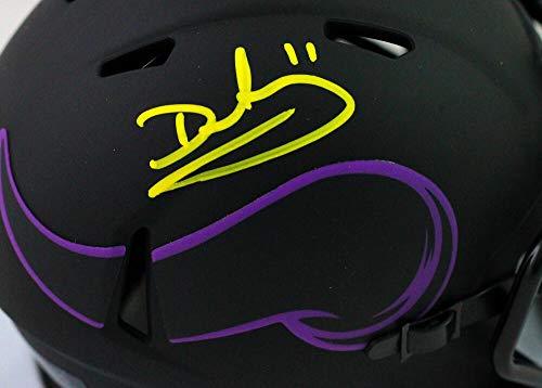 Daunte Culpepper Autographed Minn Vikings Eclipse Speed Mini Helmet - Beckett Witness Yellow - Image 2